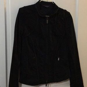 Black Armani zip up jacket